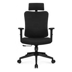 Fotel biurowy ergonomiczny obrotowy Hell's Chair HC-1041 Czarny Tkanina
