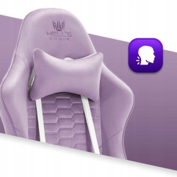 Fotel gamingowy Hell's Chair HC- 1000 Purple White Fioletowy Biały Tkanina