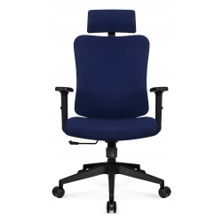 Fotel biurowy ergonomiczny obrotowy Hell's Chair HC-1041 Navy Tkanina