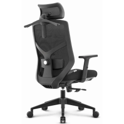 Fotel biurowy ergonomiczny obrot. Hell's Chair HC-1052 Plus czarny tkanina