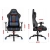 FOTEL GAMINGOWY Biurowy Obrotowy Hell's Chair HC- 1013 Black Blue Ekoskóra