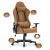 FOTEL GAMINGOWY Biurowy Obrotowy Hell's Chair HC- 2000 Brown Ekoskóra