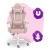 Fotel gamingowy HELL'S CHAIR HC- 1000 Kids Pink- White- tkanina