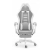 Fotel gamingowy HELL'S CHAIR HC- 1039 2.0 Grey- White tkanina