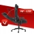 Fotel gamingowy biurowy obrotowy Hell's Chair HC-1009 czarny tkanina