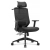 Fotel biurowy ergonomiczny obrotowy Hell's Chair HC-1052 czarny tkanina