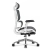 Fotel biurowy ergonomiczny Hell's Chair HC- 1044 Czarny Biały Tkanina