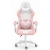Fotel Gamingowy Hell's Chair Rainbow 2.0 Pink White Różowy Biały Ekoskóra