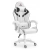 FOTEL GAMINGOWY Biurowy Obrotowy Hell's Chair HC- 1007 2.0 White Ekoskóra
