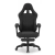 Fotel gamingowy Hell's Chair czarny tkanina z podnóżkiem