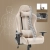 FOTEL GAMINGOWY Biurowy Obrotowy Hell's Chair HC- 2000 Beżowy Tkanina