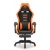 FOTEL GAMINGOWY Biurowy Hell's Chair HC- 1039 2.0 Orange z podnóżkiem