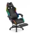 Fotel gamingowy HELL'S CHAIR HC-1039 2.0 Black RGB LED tkanina czarny