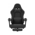 Fotel gamingowy Hell's Chair czarny tkanina z podnóżkiem