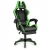 Fotel gamingowy HELL'S CHAIR HC-1039 green skóra sztuczna czarny