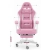 Fotel gamingowy HELL'S CHAIR HC- 1015 Różowo- biały tkanina