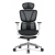 Fotel biurowy ergonomiczny Hell's Chair HC- 1044 Czarny Biały Tkanina