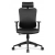 Fotel biurowy ergonomiczny Hell's Chair HC-1041 Czarny Ekoskóra Siliconowa