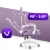 Fotel gamingowy Hell's Chair HC- 1000 Purple White Fioletowy Biały Tkanina