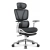 Fotel biurowy ergonomiczny Hell's Chair HC- 1044 Czarny Biały Tkanina