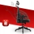 Fotel obrotowy Hell's Chair czarny tkanina ergonomiczny
