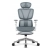 Fotel biurowy ergonomiczny obrot. Hell's Chair HC- 1044 Szary Biały TKANINA
