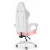 Fotel Gamingowy Hell's Chair Rainbow 2.0 Pink White Różowy Biały Ekoskóra