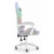 Fotel gamingowy Hell's Chair HC-1000 szary tkanina LED RGB z poduszkami