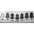 FOTEL GAMINGOWY Biurowy Obrotowy Hell's Chair HC- 1013 White Black Ekoskóra