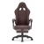 Fotel gamingowy HELL'S CHAIR HC- 1015 Ciemny Brązowy skóra sztuczna biały