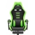 Fotel gamingowy HELL'S CHAIR HC-1039 green skóra sztuczna czarny