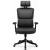 Fotel obrotowy Hell's Chair czarny tkanina ergonomiczny