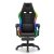 Fotel gamingowy HELL'S CHAIR HC-1039 2.0 Black RGB LED tkanina czarny