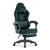 Fotel gamingowy HELLS CHAIR HC-1015 Zielony z podnóżkiem Tkanina
