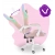 Fotel gamingowy obrotowy dla dzieci Hell's Chair HC-1000 LED Pink tkanina