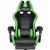 Fotel gamingowy HELL'S CHAIR HC-1039 green skóra sztuczna czarny