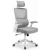 Fotel biurowy ergonomiczny obrotowy Hell's Chair HC- 1011 GREY Szary Biały