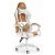 Fotel Gamingowy Hell's Chair Rainbow 2.0 Beżowy Kolorowy
