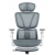 Fotel biurowy ergonomiczny obrot. Hell's Chair HC- 1044 Szary Biały TKANINA
