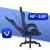 Fotel gamingowy HELL'S CHAIR HC- 1000 Granatowy tkanina