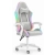 Fotel gamingowy Hell's Chair HC-1000 szary tkanina LED RGB z poduszkami
