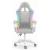 Fotel gamingowy Hell's Chair HC-1000 szary tkanina LED RGB z poduszkami