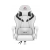 FOTEL GAMINGOWY Biurowy Obrotowy Hell's Chair HC- 1007 2.0 White Ekoskóra