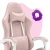 Fotel gamingowy HELL'S CHAIR HC- 1000 Kids Pink- White- tkanina