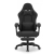 Fotel gamingowy Hell's Chair czarny tkanina z podnóżkiem