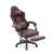 Fotel gamingowy HELL'S CHAIR HC- 1015 Ciemny Brązowy skóra sztuczna biały