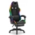 Fotel gamingowy HELL'S CHAIR HC-1039 2.0 Black RGB LED tkanina czarny