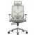 Fotel biurowy ergonomiczny obrotowy Hell's Chair HC- 1052 PLUS Szary Biały